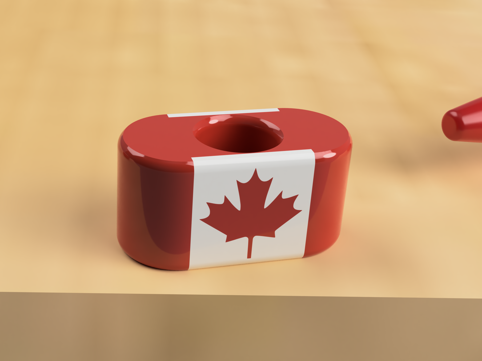 Canadian Flag bead