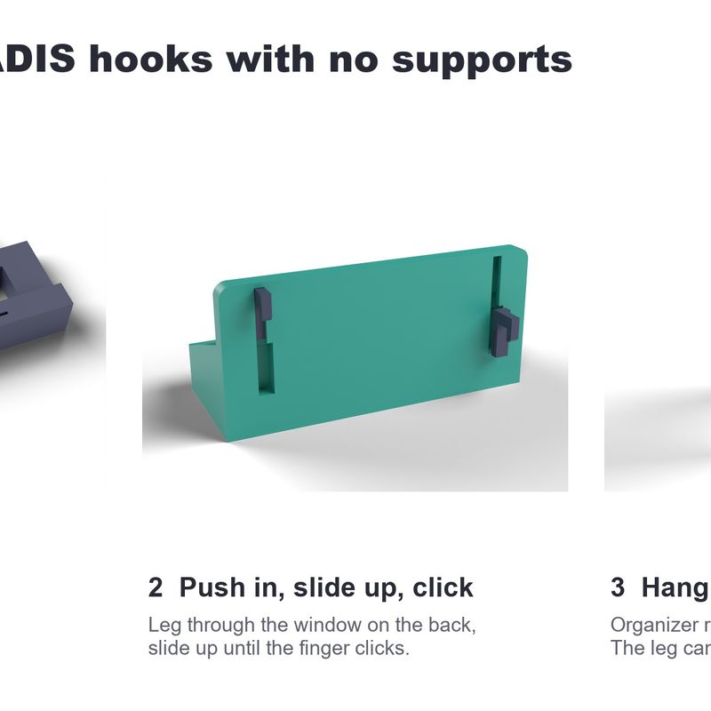 SKÅDIS Spice Shelf - Tilted, with a Label Rail - No Supports (SlideLock ...