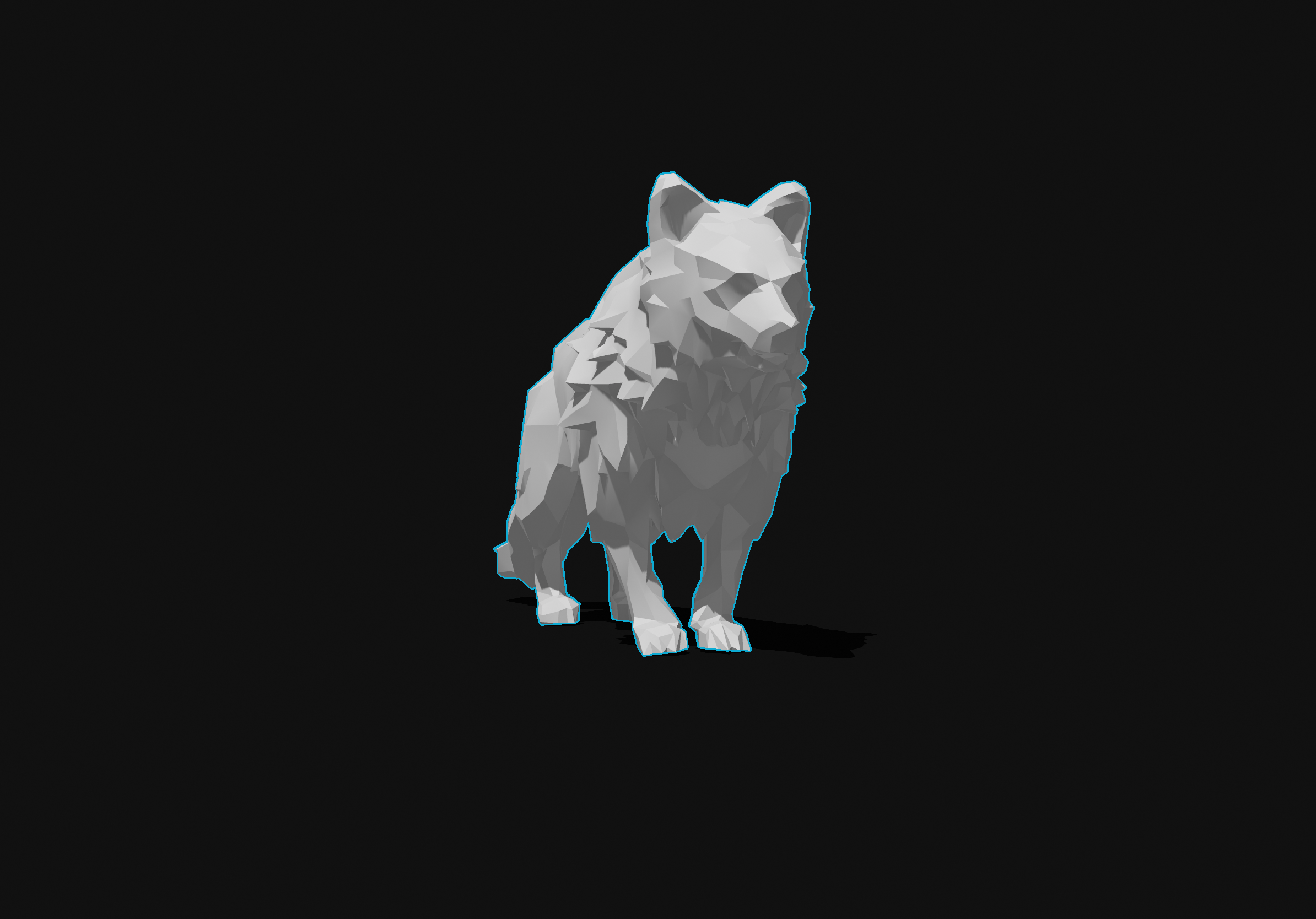 Miniatura 3 do modelo 3D Artic Fox