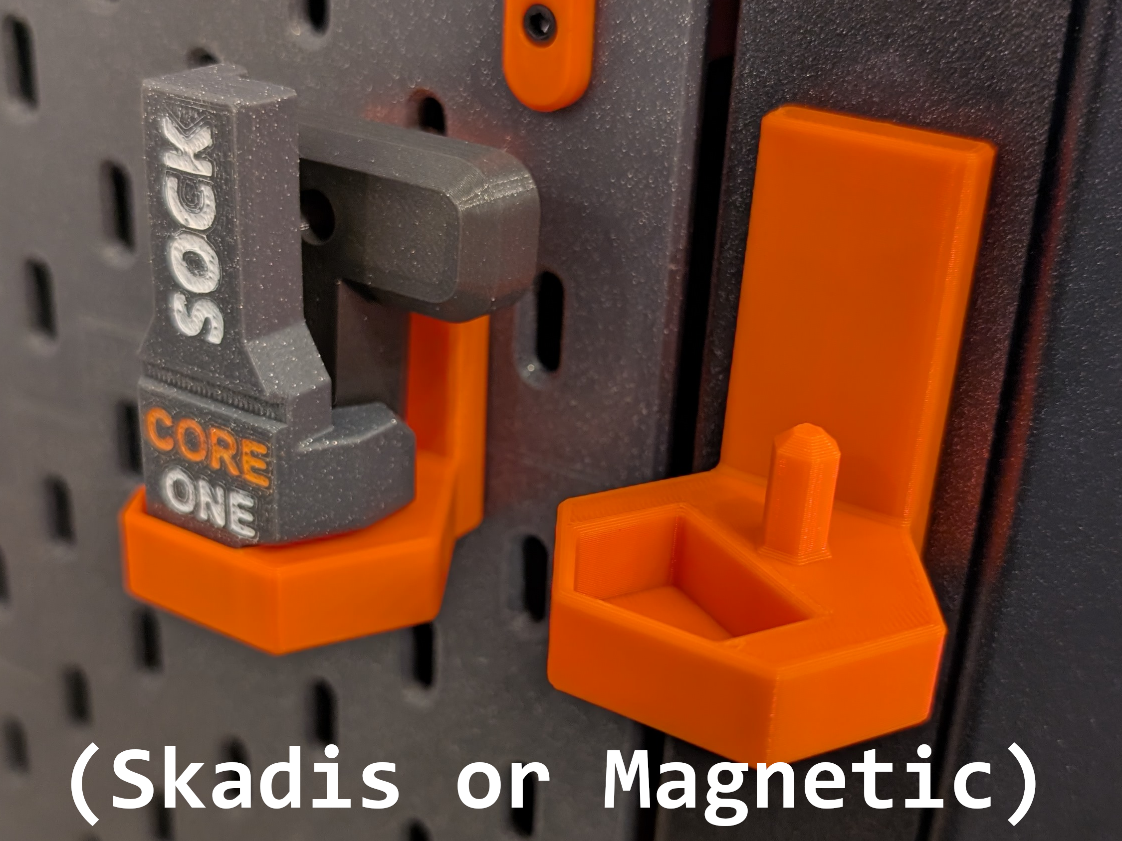 Holder for CORE One Nozzle Replacement Tool and Nozzle Wrench (Skadis/Magnets)