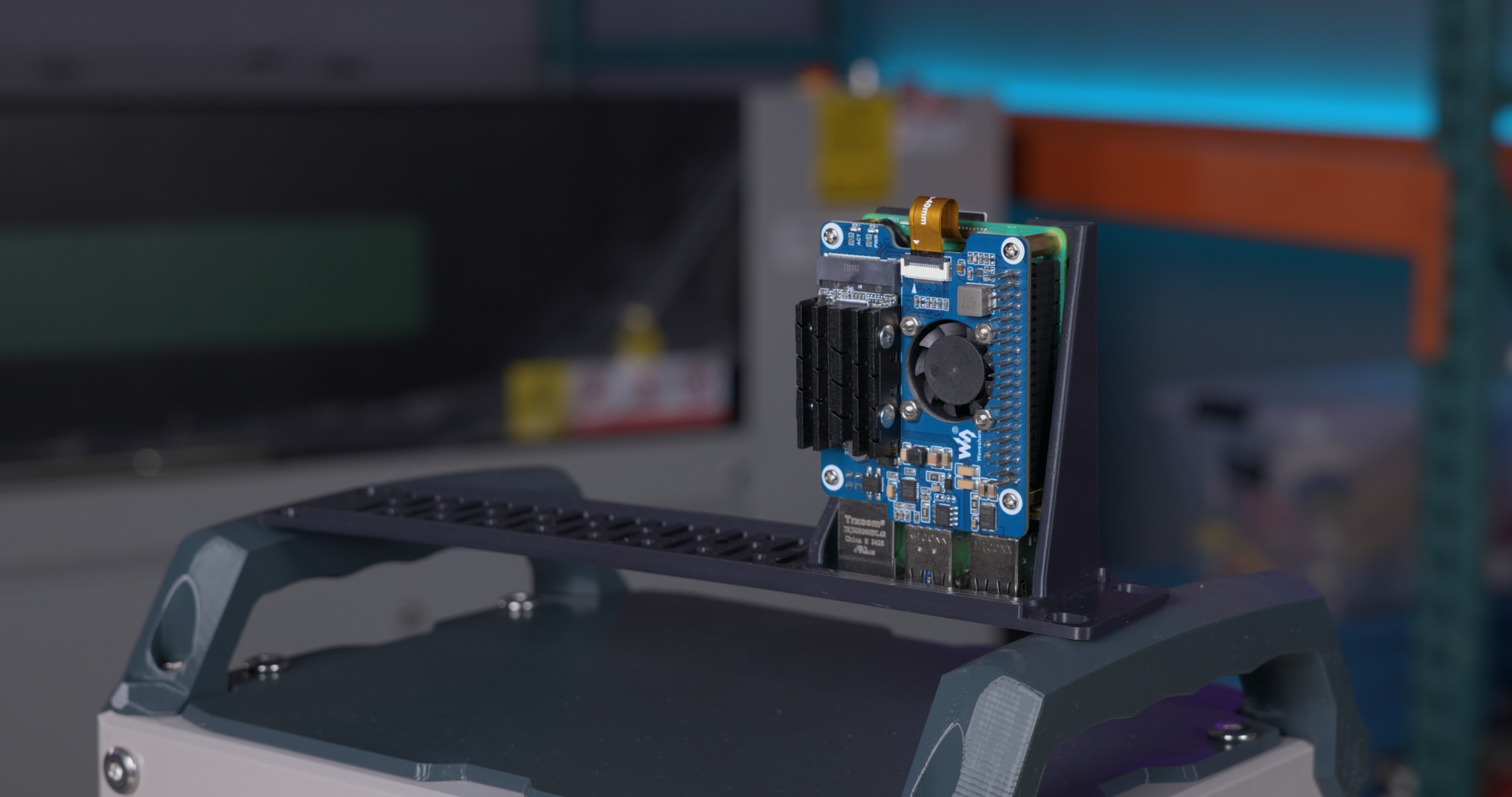 RPi 10-inch Rack Mount w/ Slot Vents 3D model