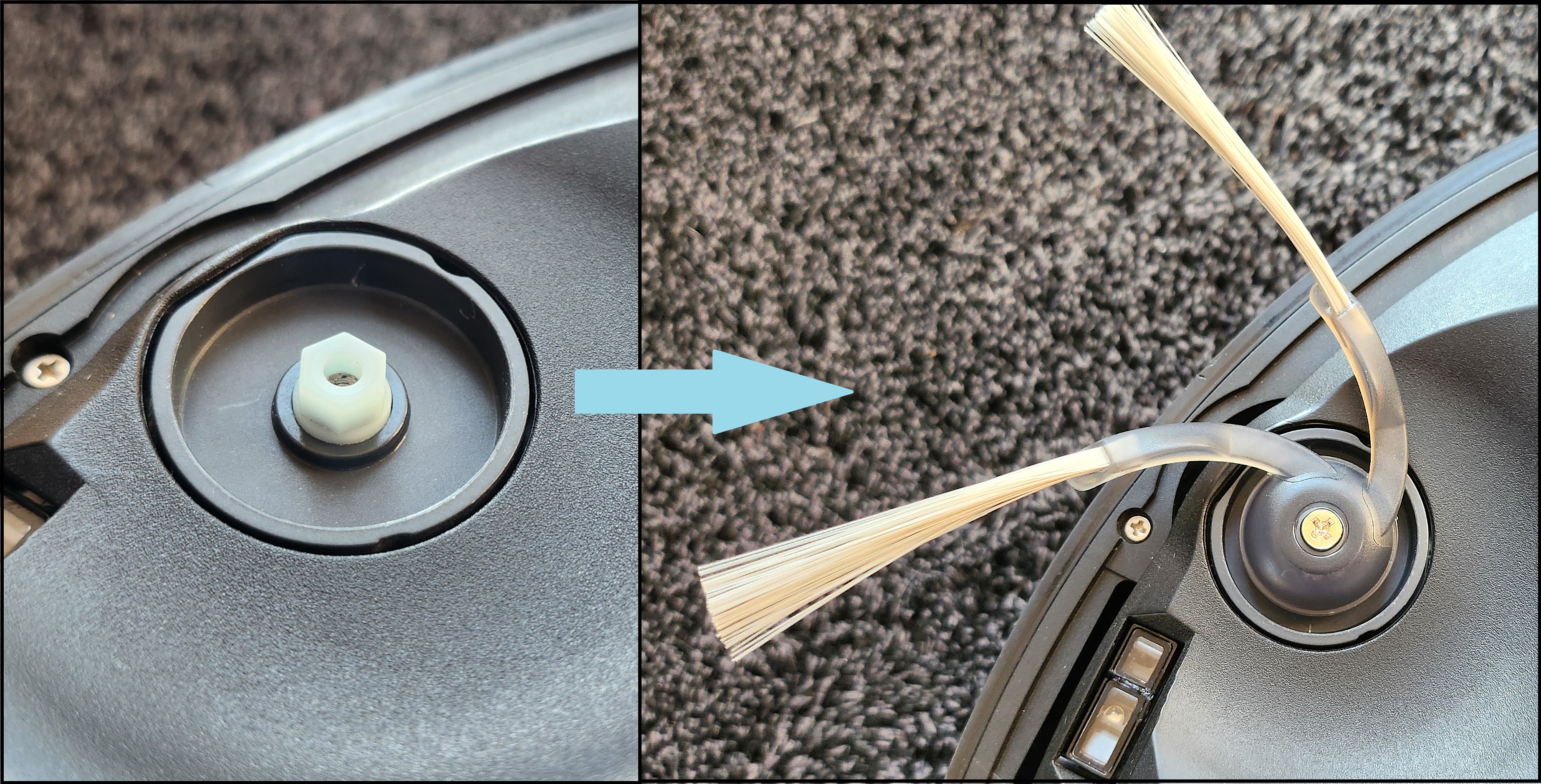 'FlexiArm Arc'-side brush adapter for Roborock