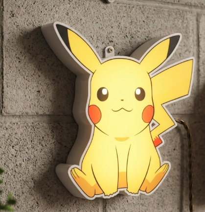 Pikachu Pokemon LED Lightbox | Multicolor 3D Printable 3MF