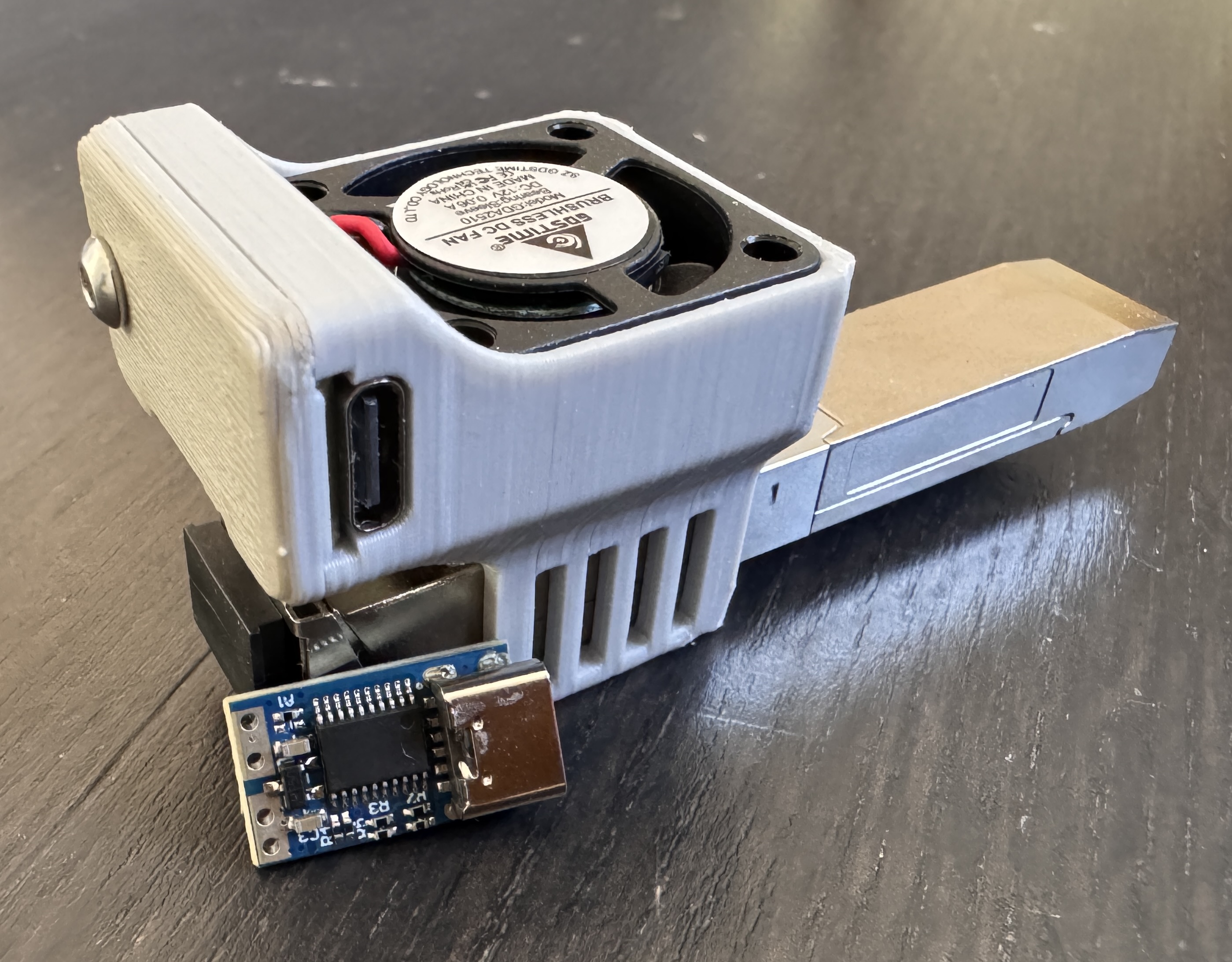 Potron Yunvo 10G SFP+ XGS PON Stick Fan Mount Cooler