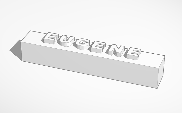 Name tag for fish or plaque for Item