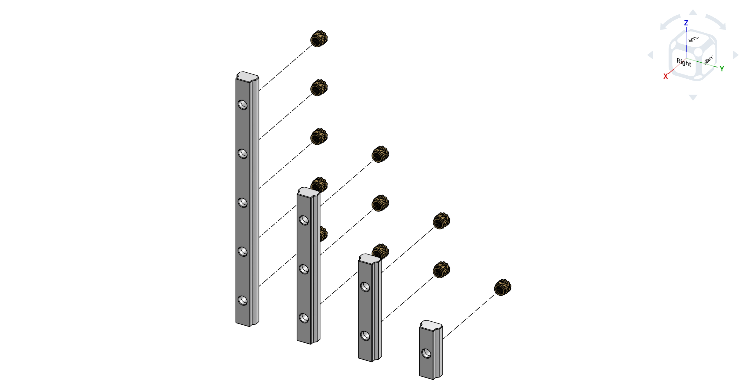 2020 Rail fastener for LRM9 with heat inserts