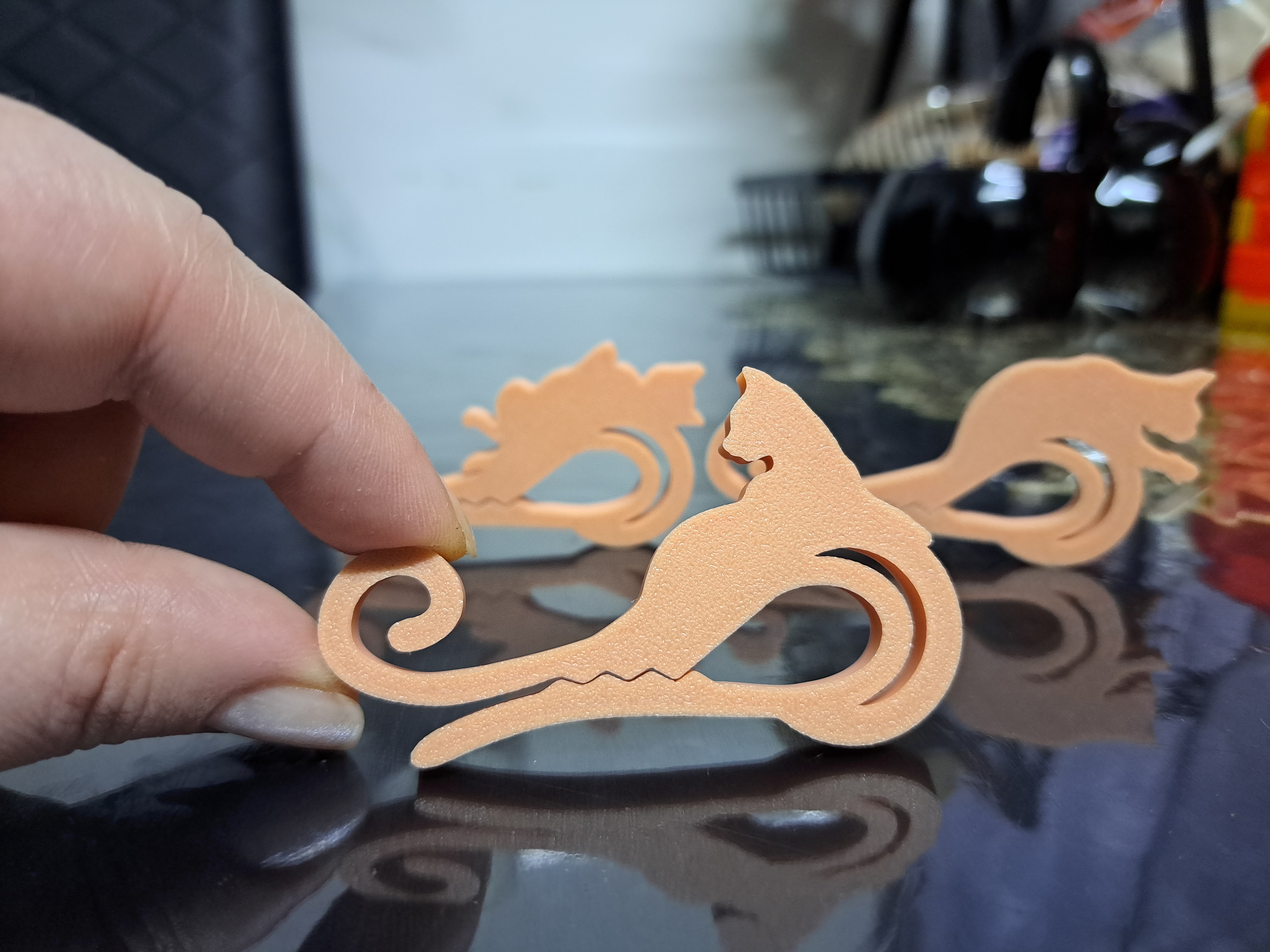 Simple bag clip, cute cats.