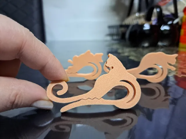 Simple bag clip, cute cats.