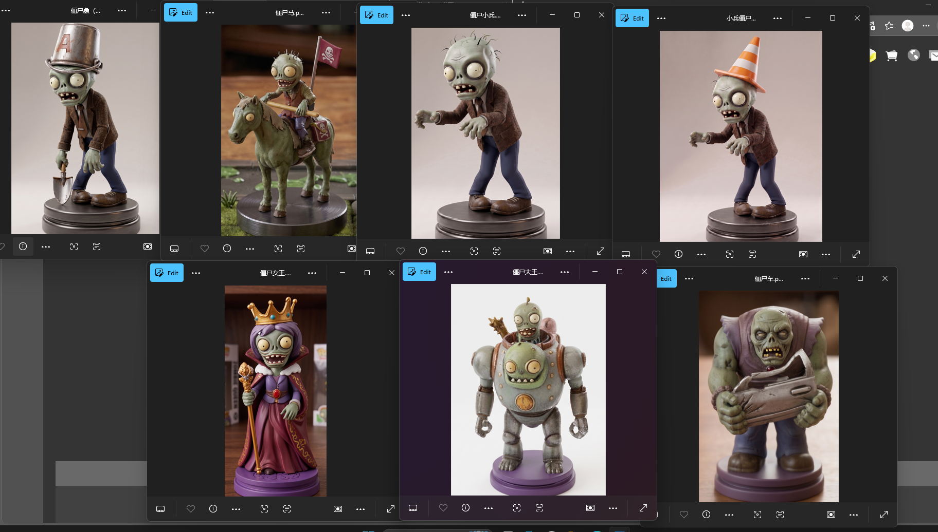 PvZ Chess Pieces Only - Optimized for Moving Bed