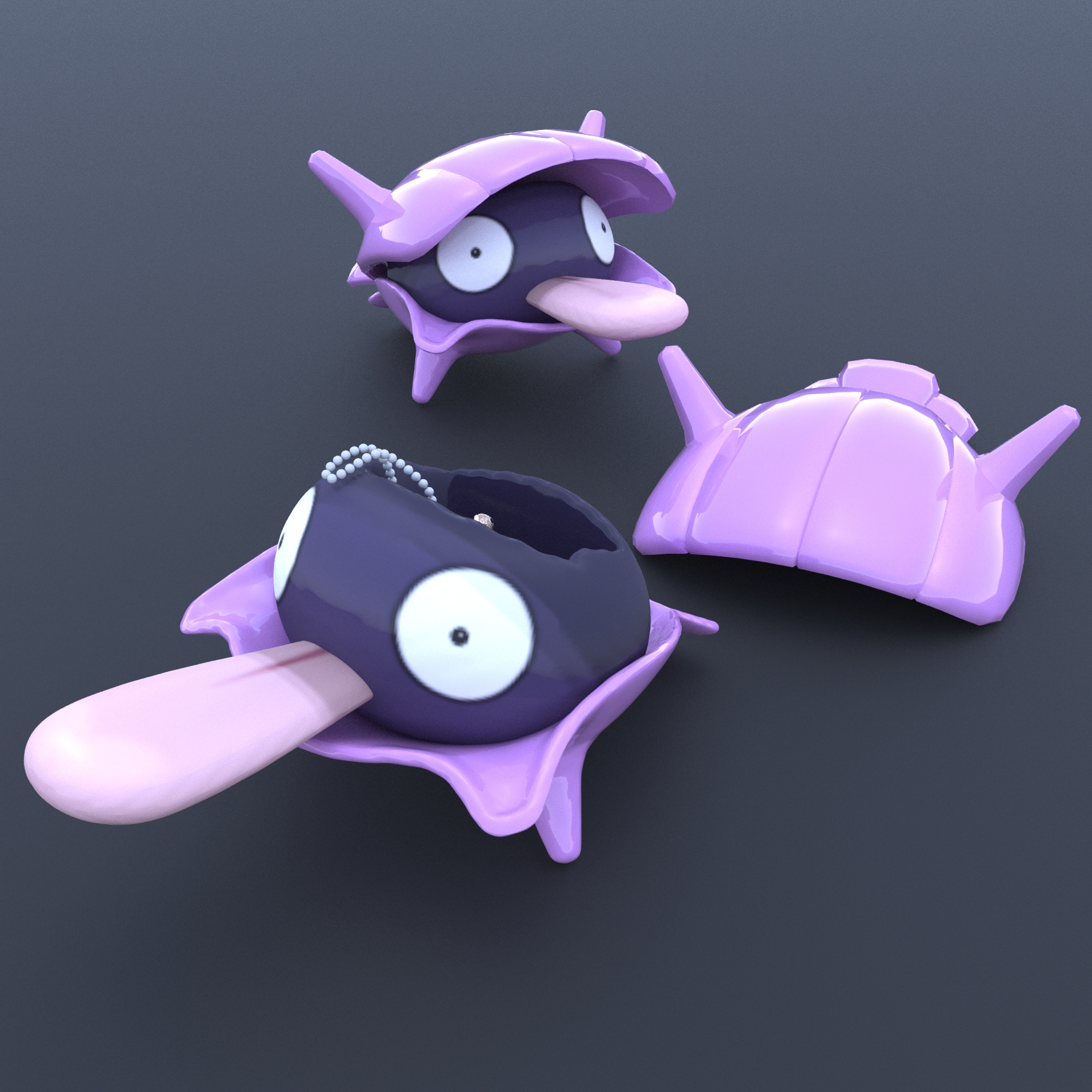 ℗090 Shellder jewelry box Pokemon 3D print