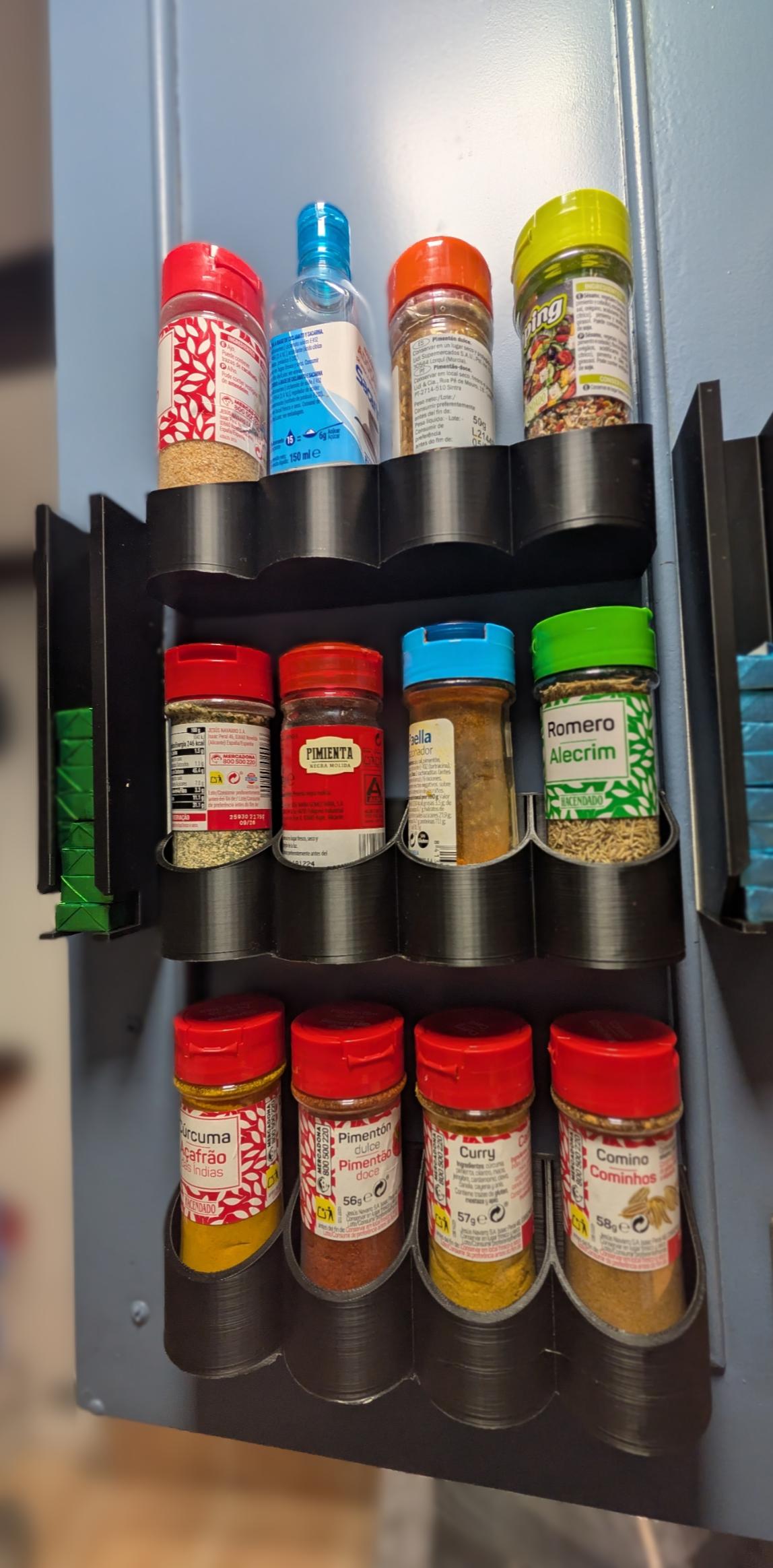 Wall-Mounted Wave Spice Rack / Kitchen Organizer