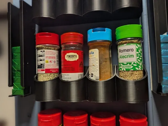 Wall-Mounted Wave Spice Rack / Kitchen Organizer