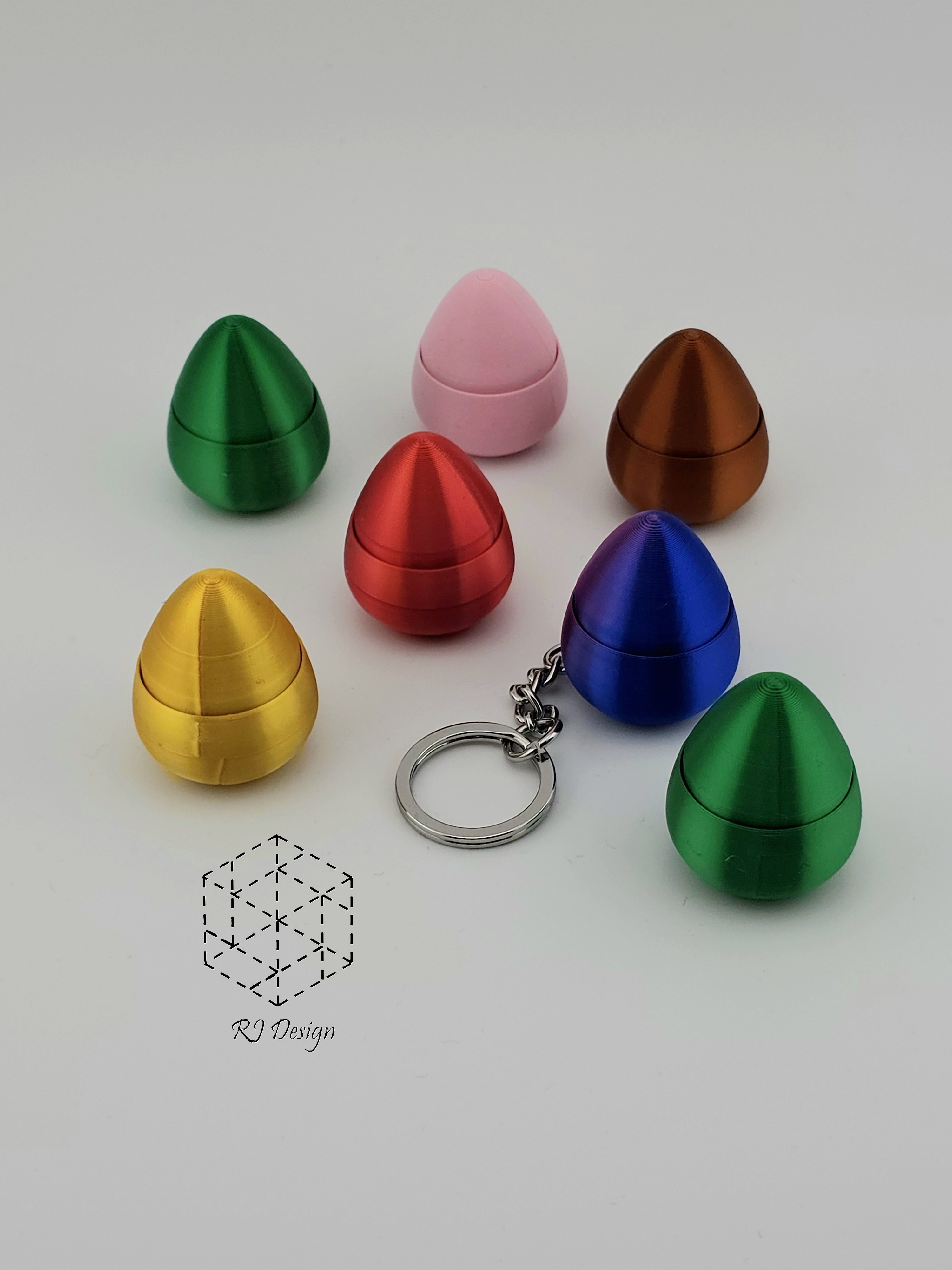 Miniatura 5 do modelo 3D Mini Egg Fidget Clicker