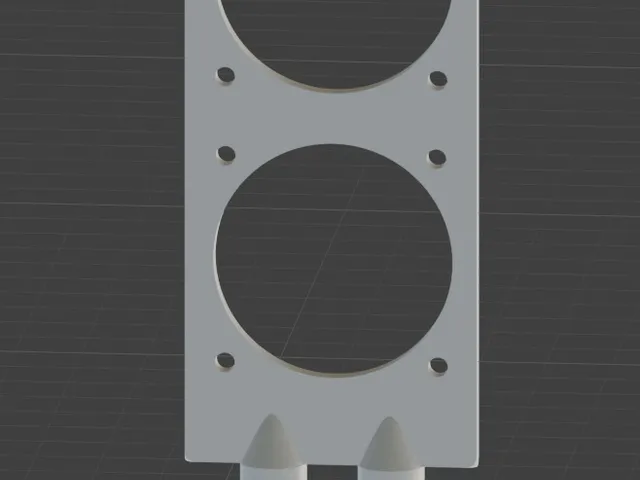 Dual 40mm fan RAM cooling bracket for FormD T1