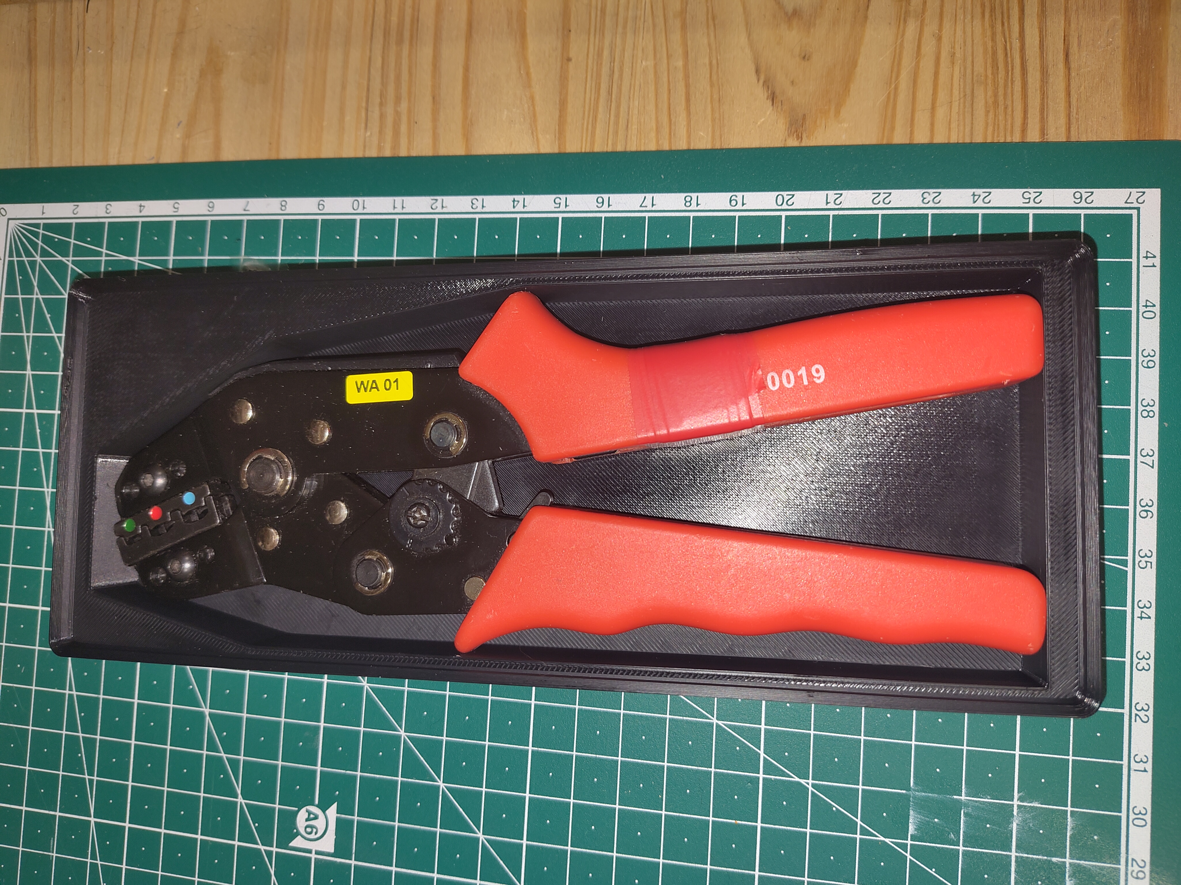 Gridfinity Crimp Tool, Ratchet, 20-10AWG 0.25-6mm Insulated