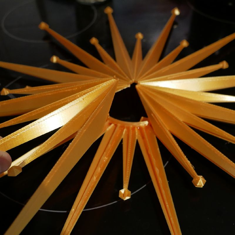 Large Mid-Century Starburst Clock (400mm/16＂) by 321POP | Download free ...