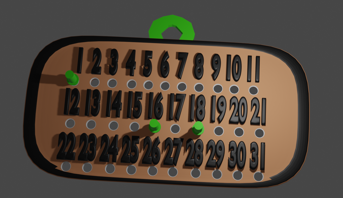 Memorial calendar
