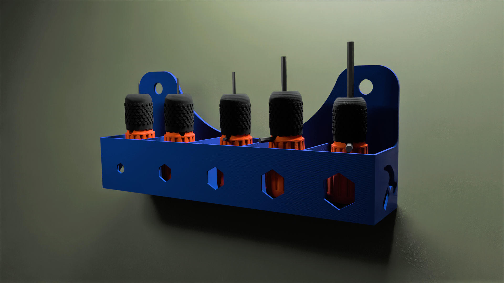Stubby allen Key Holder 3D model thumbnail