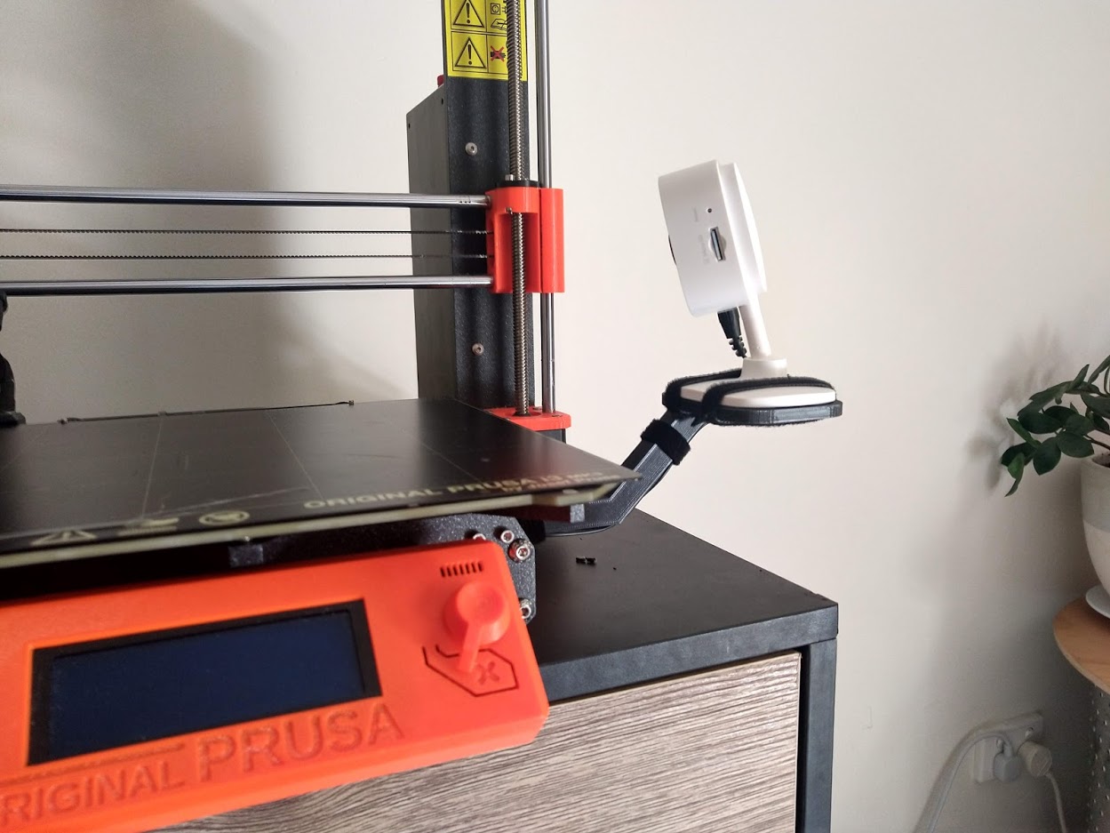 Tapo C100 camera mount for Prusa MK3 / MK3S / MK3s+ or Mini / Mini+