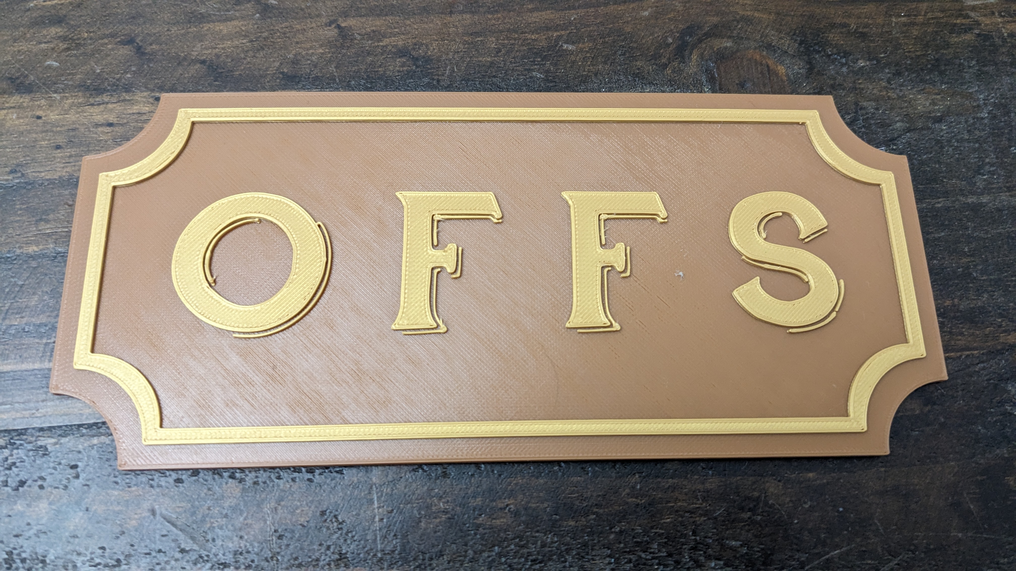 OFFS (Office?) sign