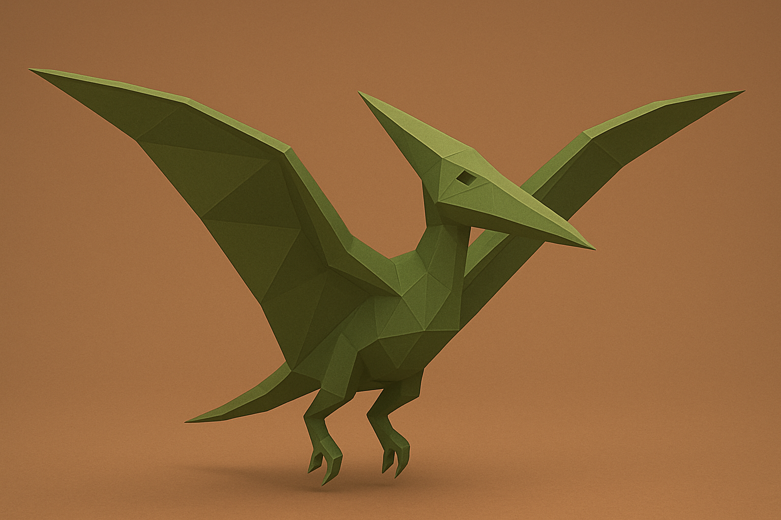 Low poly pterodactyl