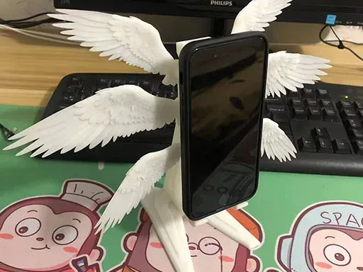 Angel wings mobile phone holder