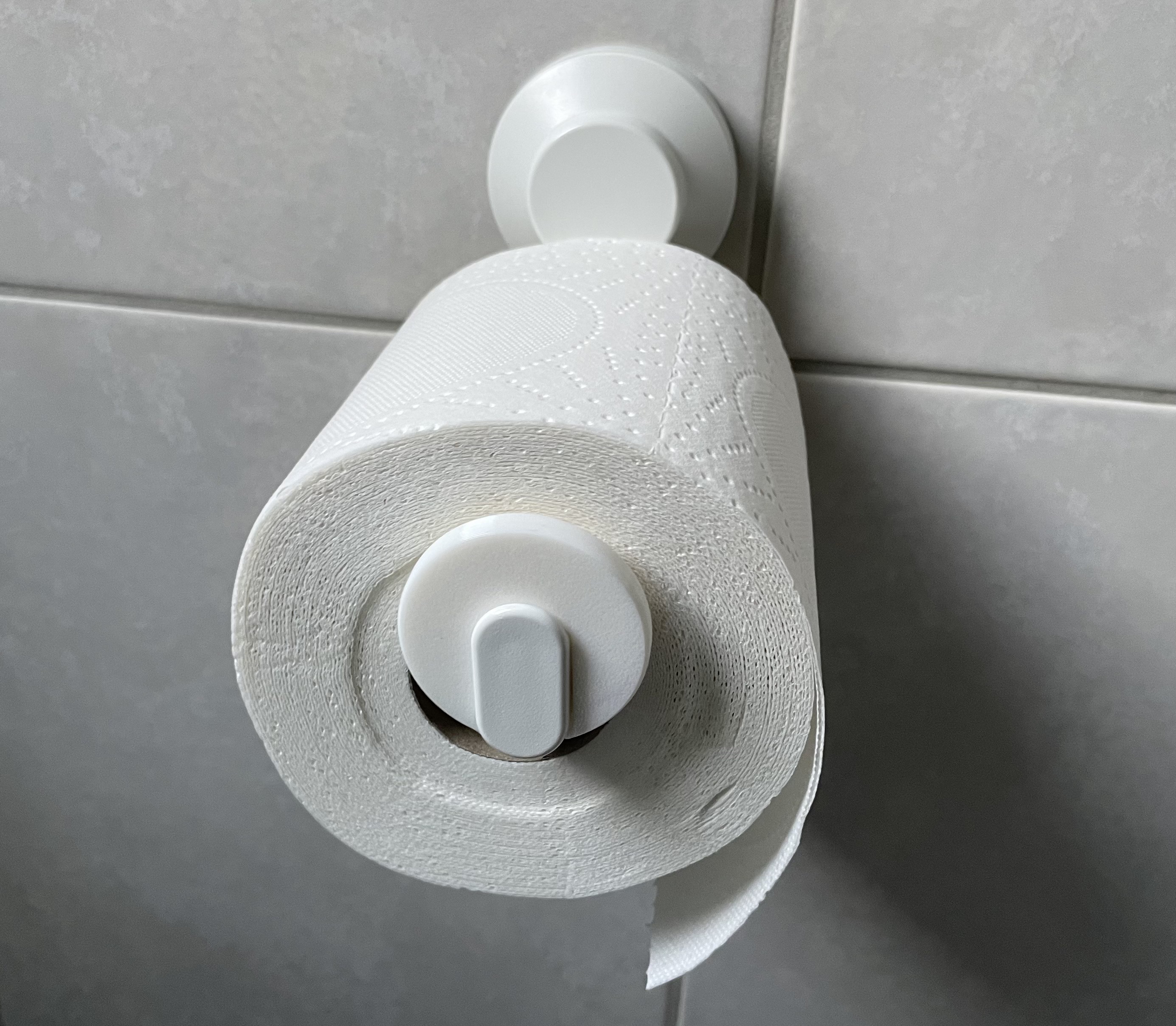 Toilet Paper Roll Retainer / End Cap - For IKEA Suction Cup Holder