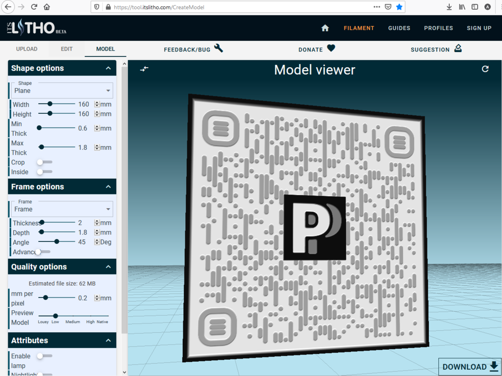 Miniatura 16 do modelo 3D Ultimate QR Code
