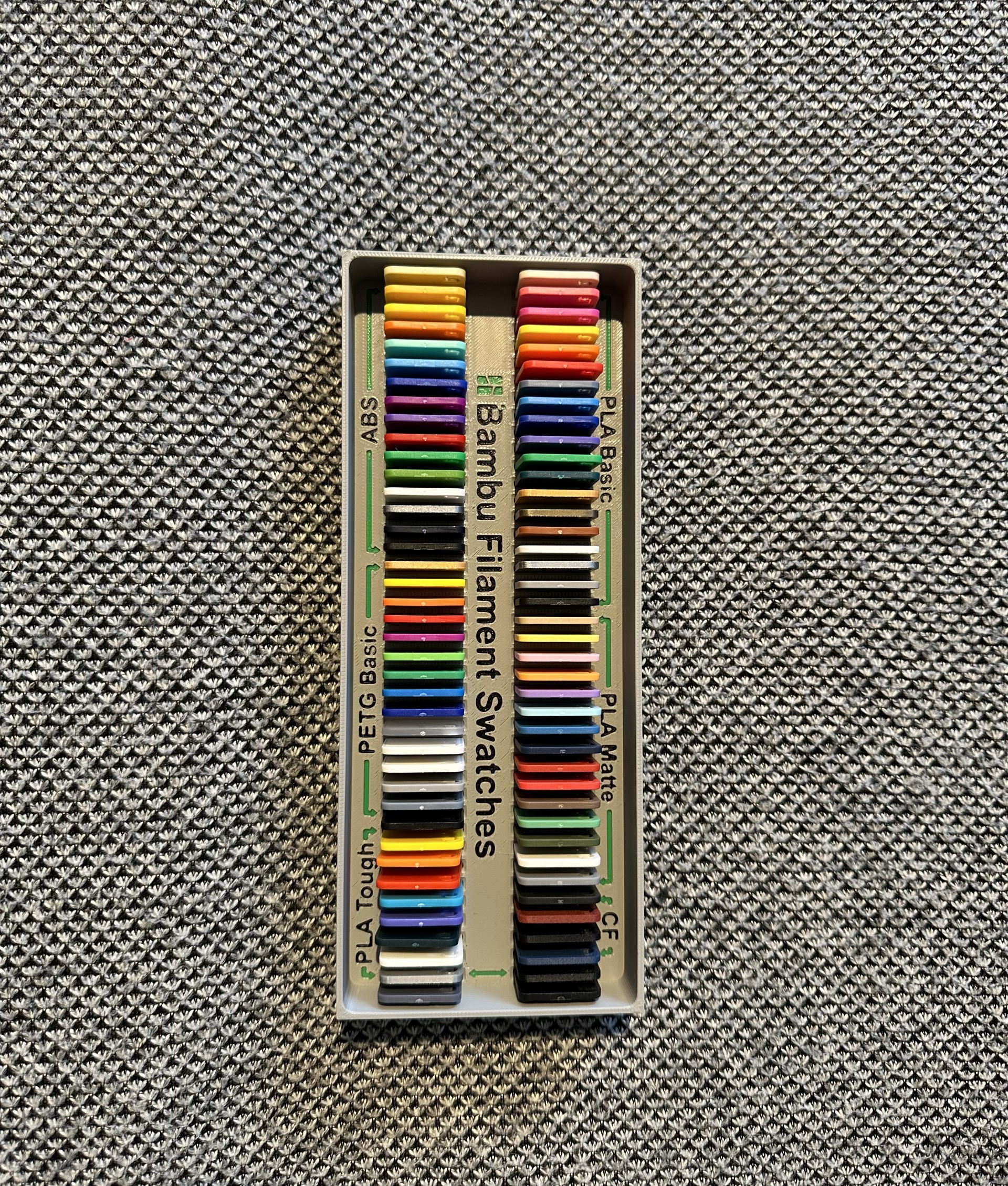 JP ModOr Filament swatches insert
