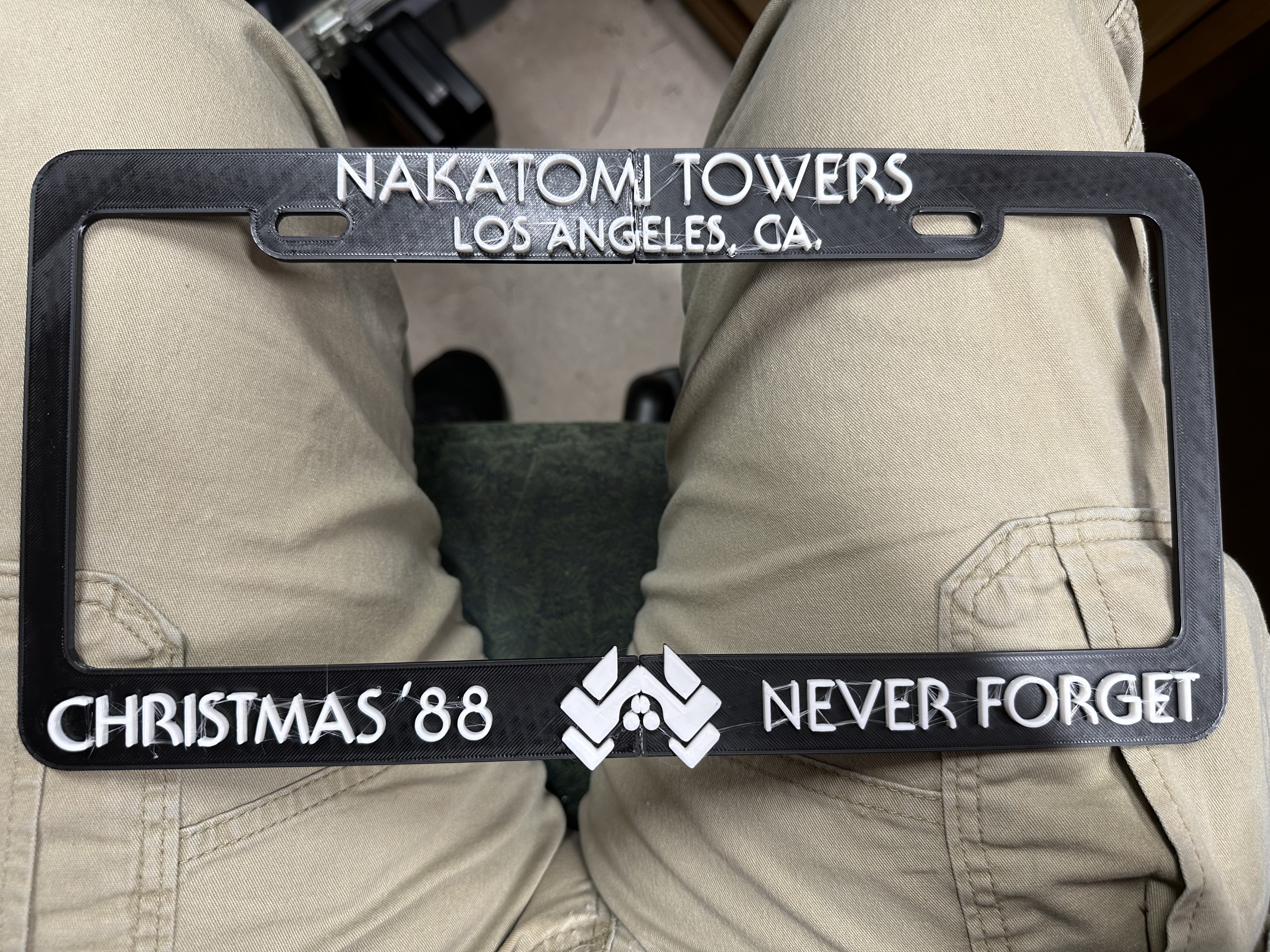 Nakatomi Towers, Christmas '88 Never Forget, License Plate Frame - REMIX