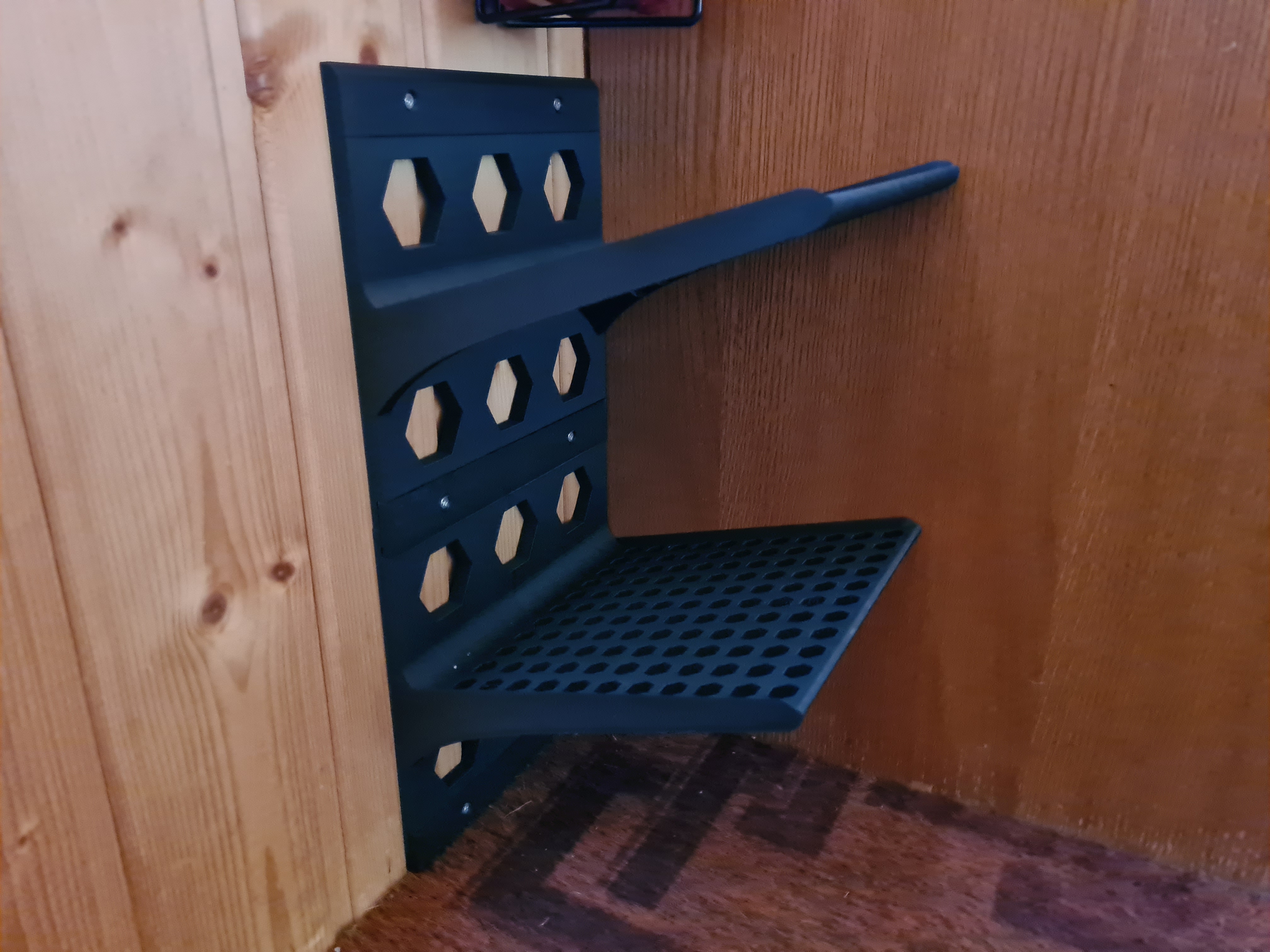 Miniatura 5 do modelo 3D Wall Mounted Shoe Stacker