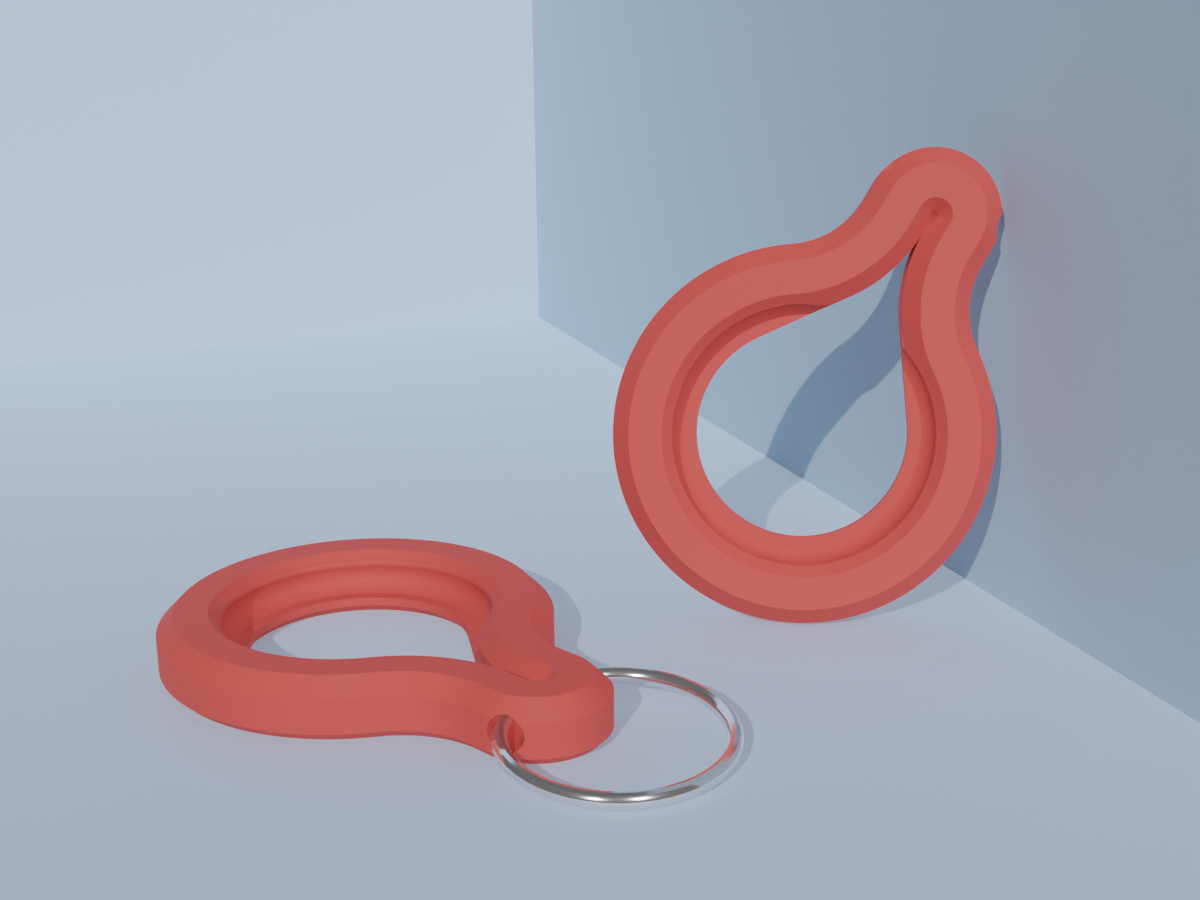 Airtag keychain case by pixelception download free stl model