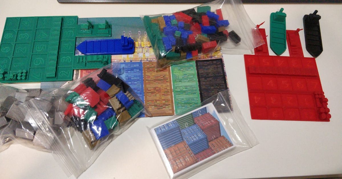 Container Board game pieces by ojeylo Download free STL model