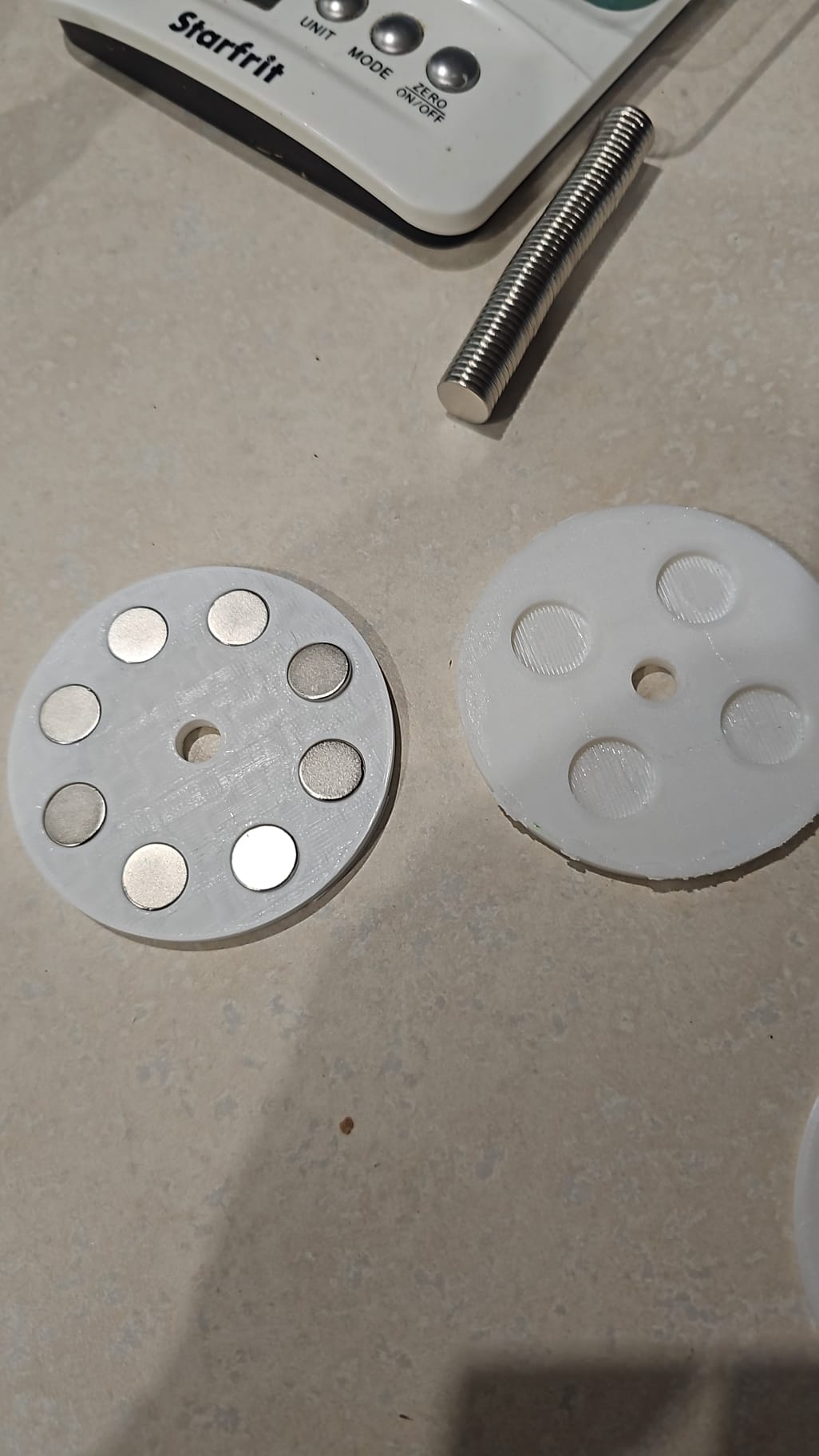 Mag Plate for 8 x 12x2mm Magnets for FMD's Dishwasher Sign