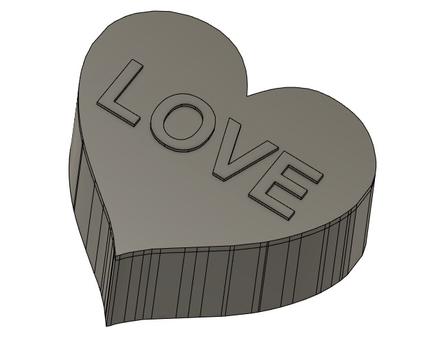 Caja corazón.