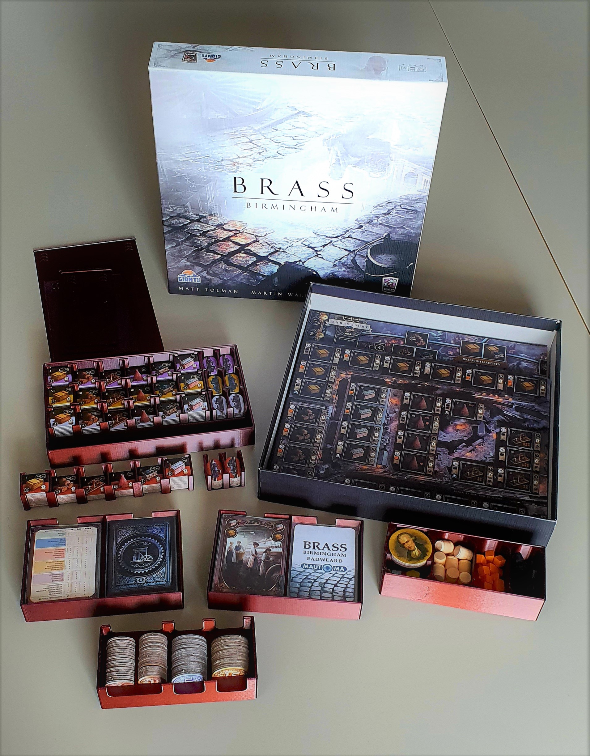 Brass Birmingham - Board Game Inserts by DrFeelgood, Download free STL  model