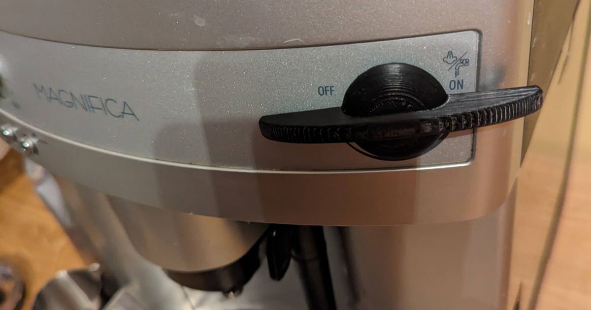 Delonghi Magnifica steamer knob by dfredell Download free STL