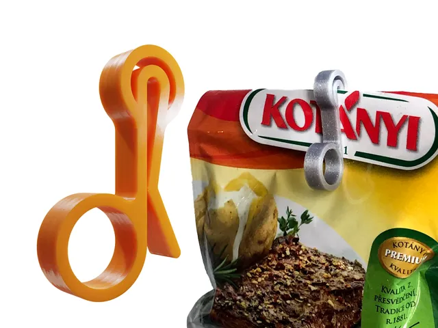 Klips do zamykania torebek, mały - druk 3D