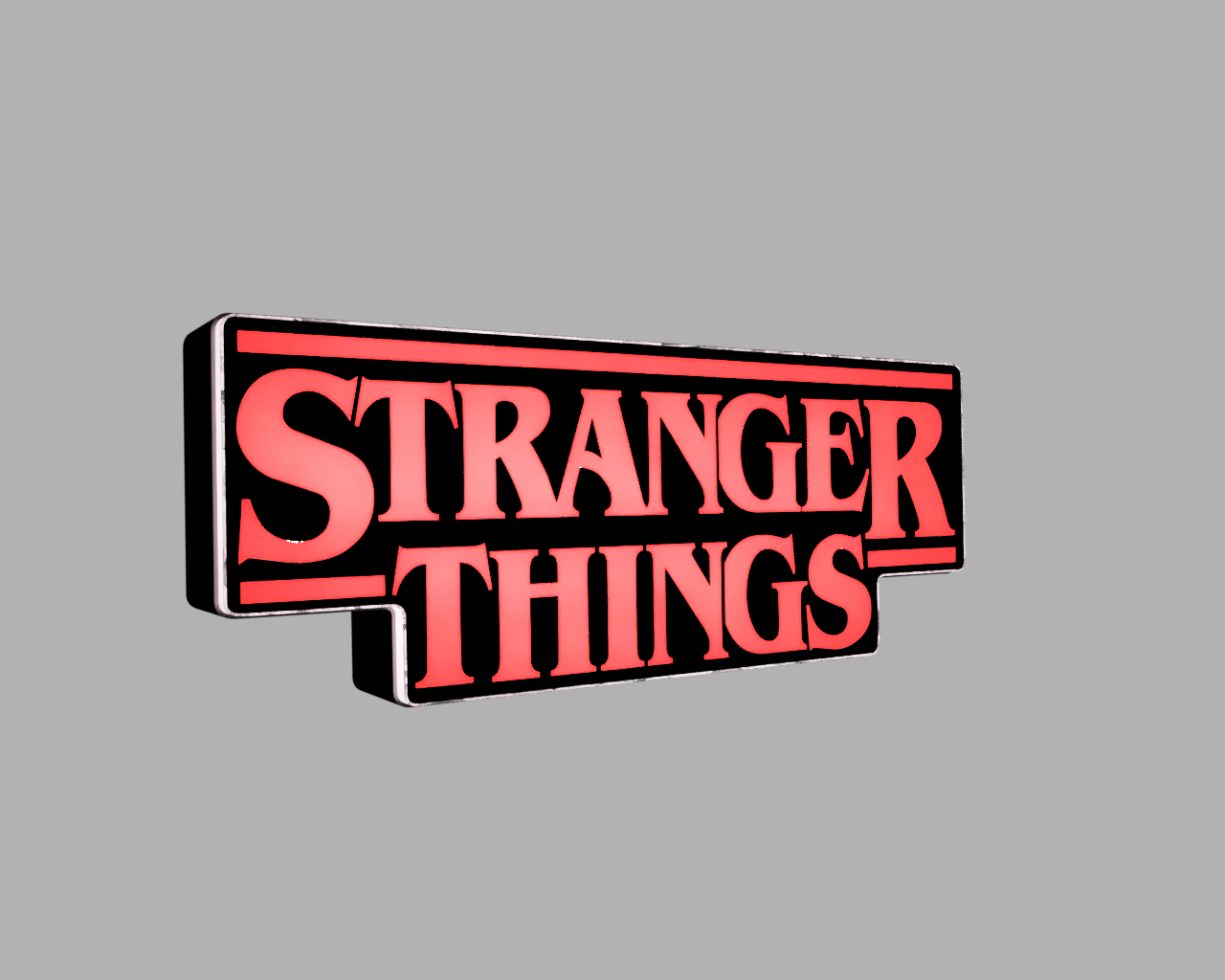 Miniatura 2 do modelo 3D Stranger Things Lightbox  - Led Lamp