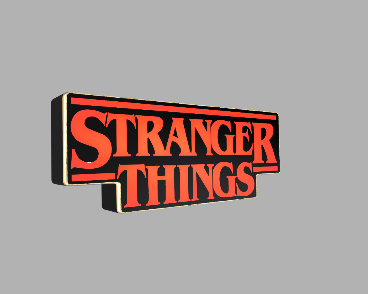 Miniatura 7 do modelo 3D Stranger Things Lightbox  - Led Lamp