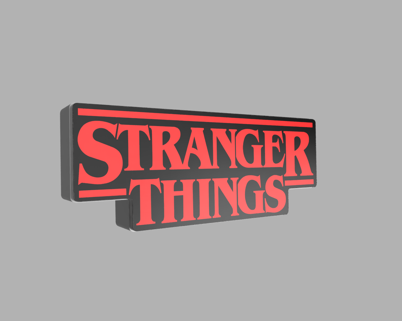 Stranger Things Lightbox - Led Lamp by Valda3D | Download free STL ...