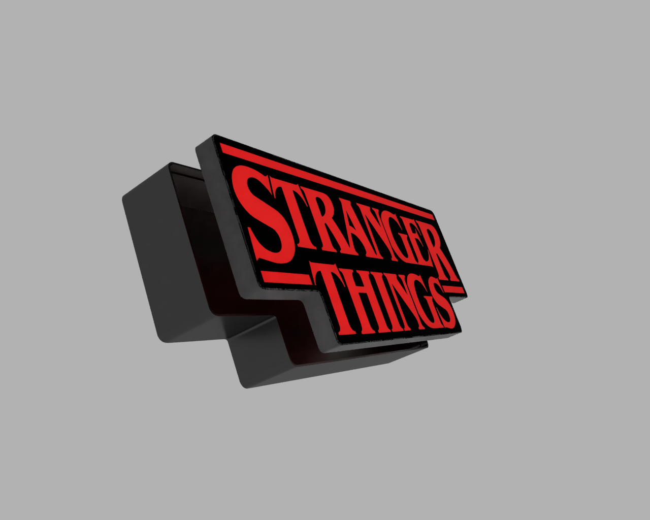 Miniatura 5 do modelo 3D Stranger Things Lightbox  - Led Lamp