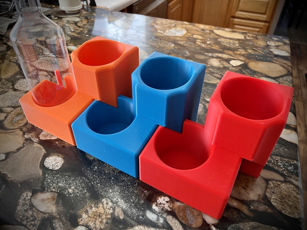 Coffee Shop modular syrup bottle holder