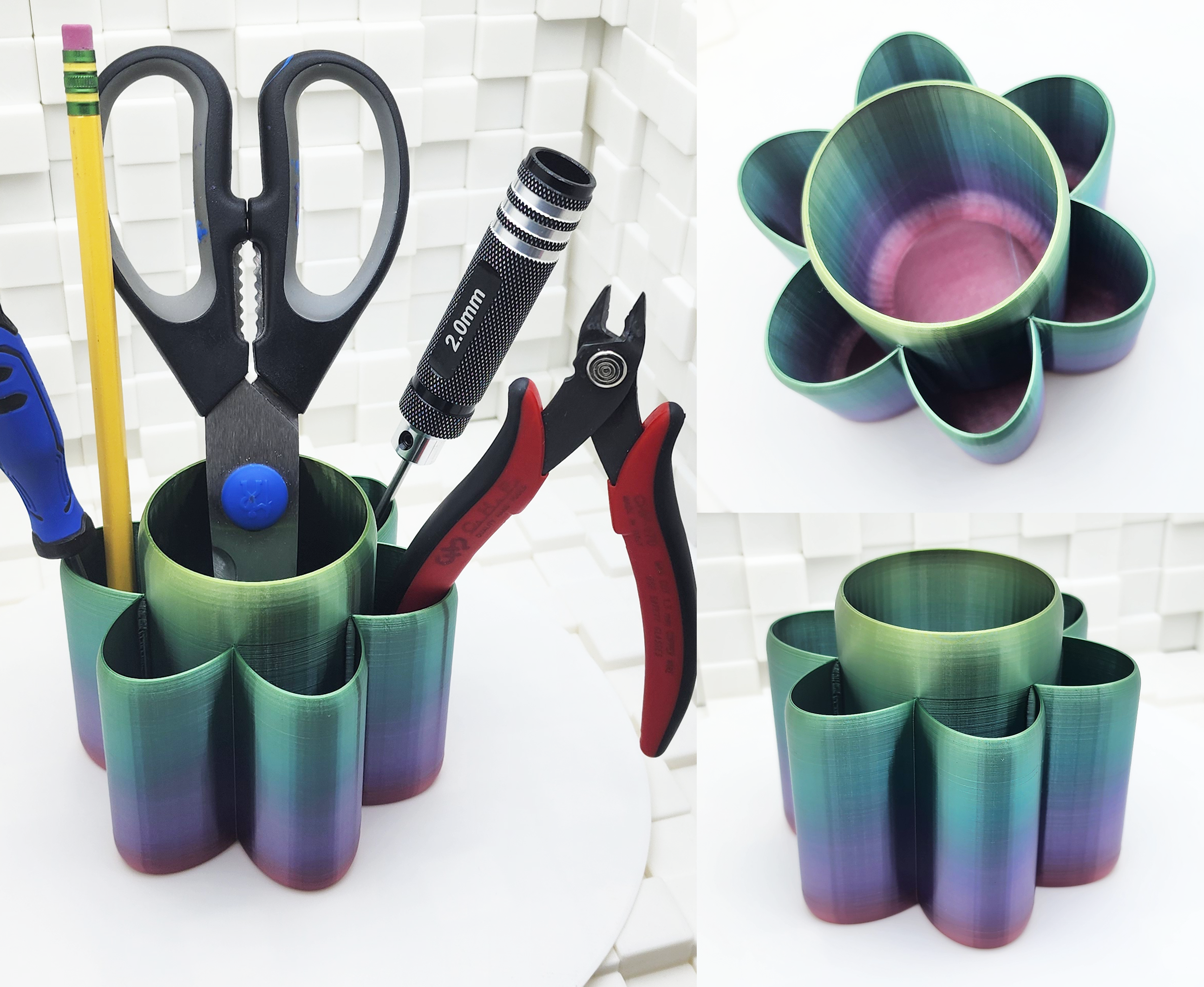 6 Petal Tool/Pen Cup