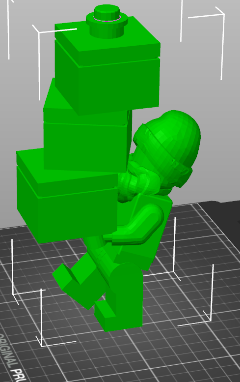Miniatura 2 do modelo 3D Lego Santa