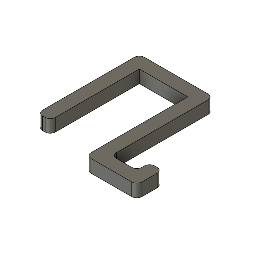 Simple hook for Vesken shelf