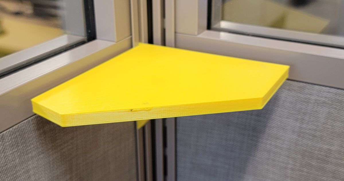 AIS Divi Cubicle Corner Shelf by Brian Berkley Download free STL