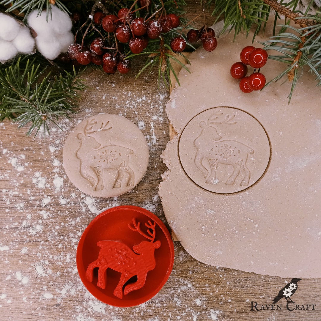 Reindeer Cookie Cutter by Raven Craft Download free STL model