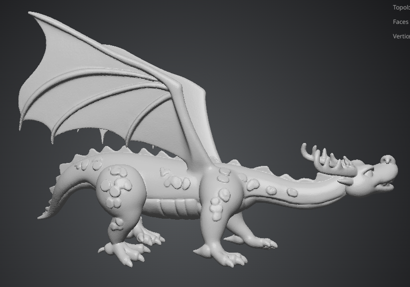 Miniatura 3 do modelo 3D Drago verde
