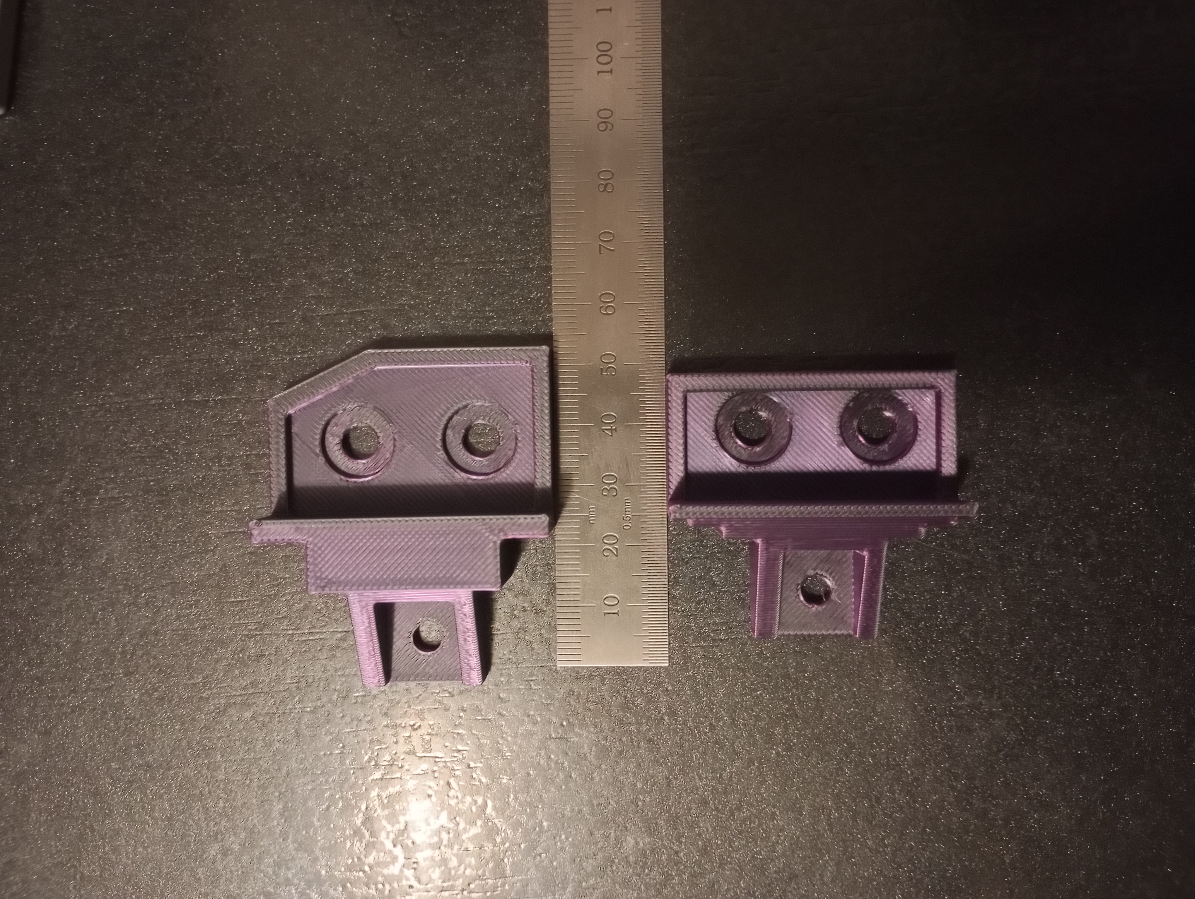 ender 3 v3 ke\se run out sensor holder. version 1 and 2 3D model thumbnail